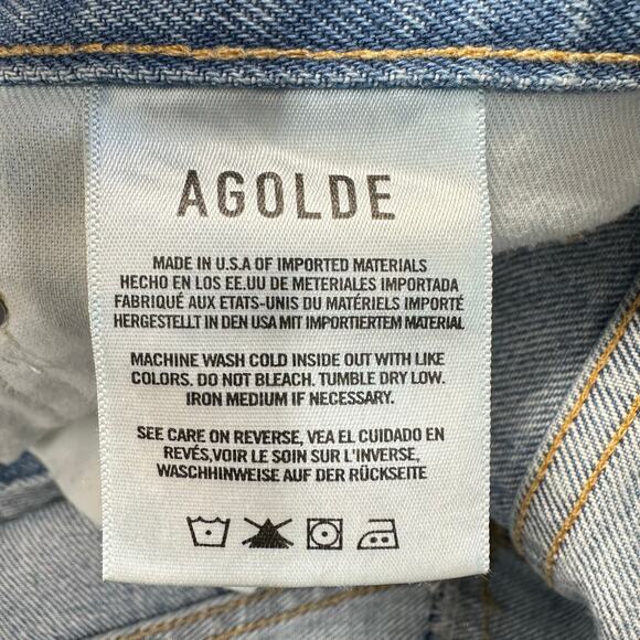 AGOLDE 90's Mid Rise Loose Fit in Fall Out Size 24 - Picture 8 of 13